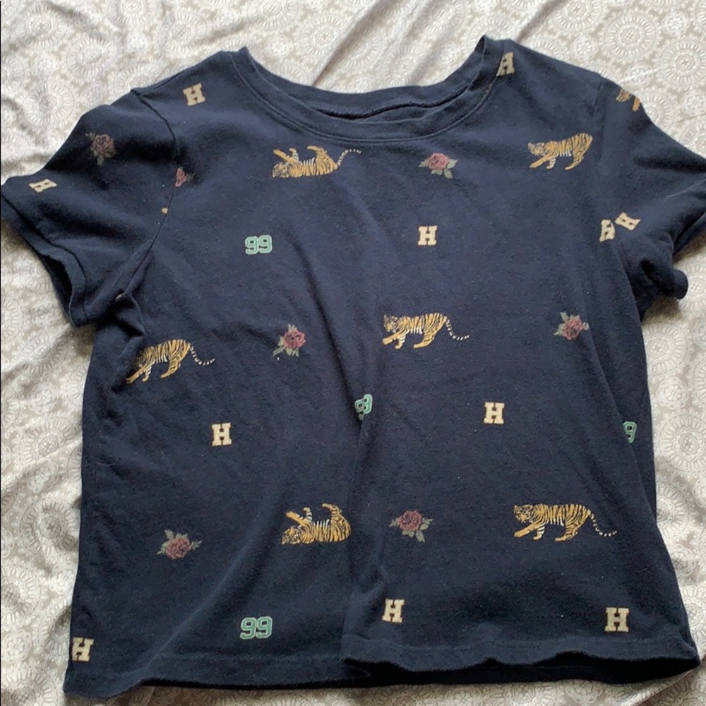 cropped shirt from hollister